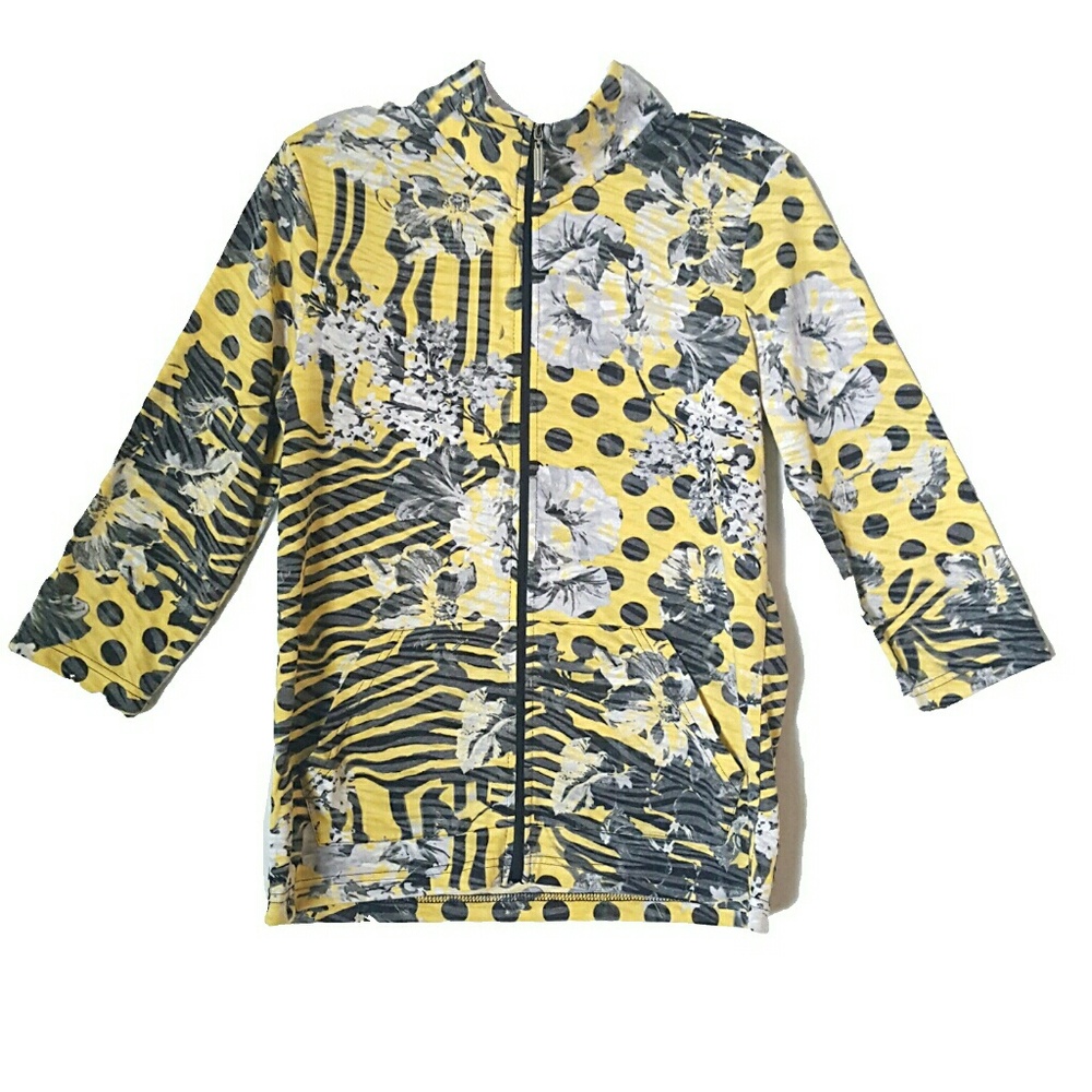 Onque Casuals | Patterned Quarter Length Jacket